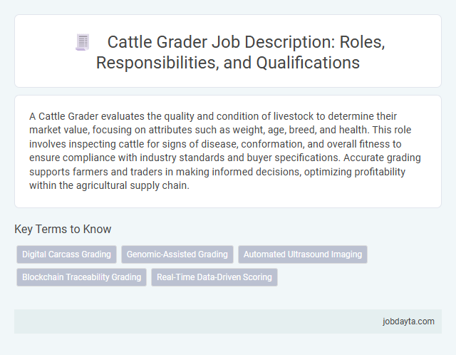 Cattle Grader Job Description: Roles, Responsibilities, and Qualifications