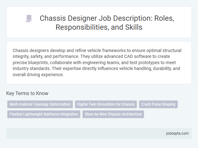 Chassis Designer Job Description: Roles, Responsibilities, and Skills