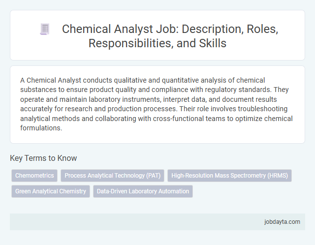 Chemical Analyst Job: Description, Roles, Responsibilities, and Skills