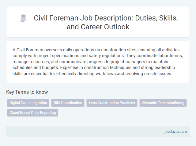 Civil Foreman Job Description: Duties, Skills, and Career Outlook
