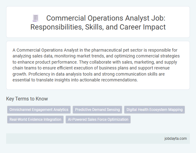 Commercial Operations Analyst Job: Responsibilities, Skills, and Career Impact