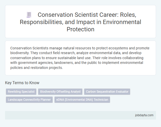 Conservation Scientist Career: Roles, Responsibilities, and Impact in Environmental Protection