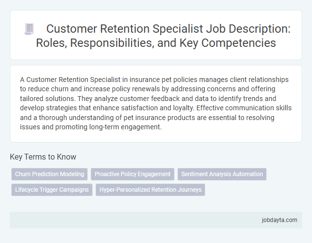 Customer Retention Specialist Job Description: Roles, Responsibilities, and Key Competencies