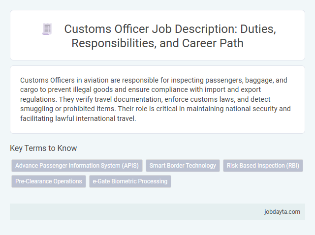 Customs Officer Job Description: Duties, Responsibilities, and Career Path