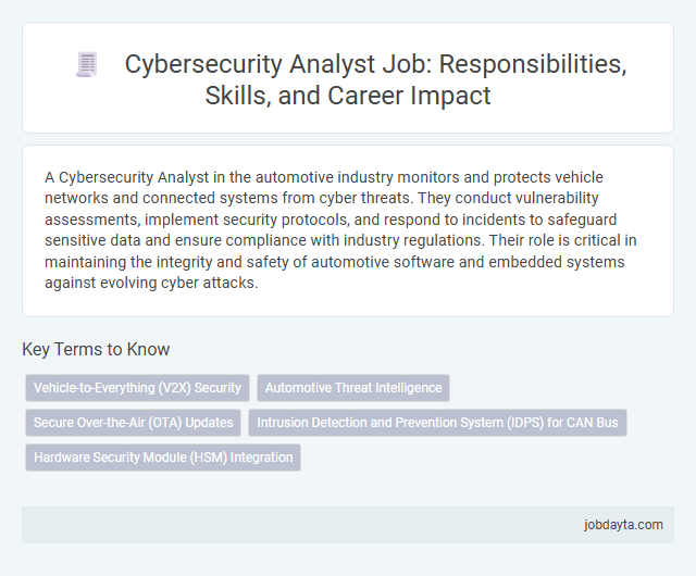 Cybersecurity Analyst Job: Responsibilities, Skills, and Career Impact