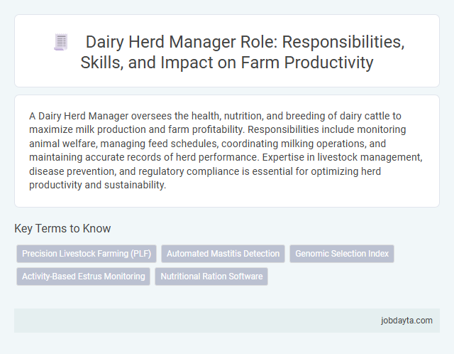 Dairy Herd Manager Role: Responsibilities, Skills, and Impact on Farm Productivity