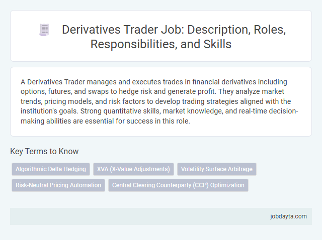 Derivatives Trader Job: Description, Roles, Responsibilities, and Skills
