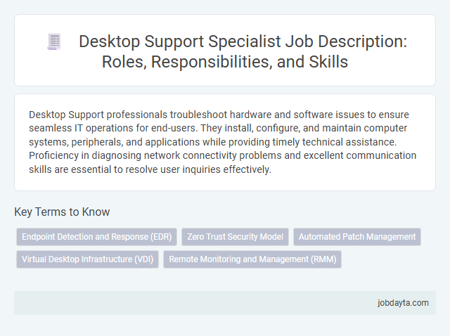 Desktop Support Specialist Job Description: Roles, Responsibilities, and Skills