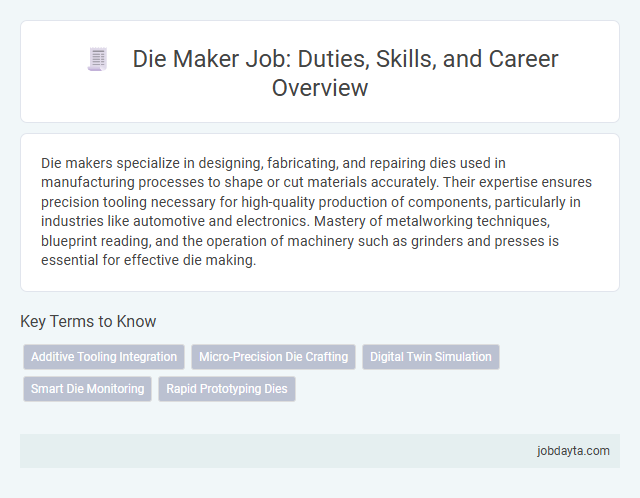 Die Maker Job: Duties, Skills, and Career Overview