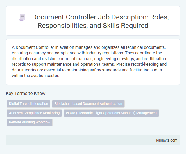 Document Controller Job Description: Roles, Responsibilities, and Skills Required