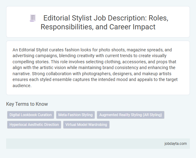 Editorial Stylist Job Description: Roles, Responsibilities, and Career Impact