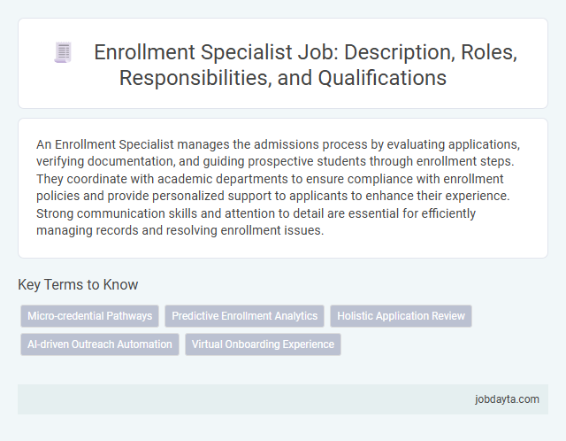 Enrollment Specialist Job: Description, Roles, Responsibilities, and Qualifications