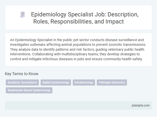 Epidemiology Specialist Job: Description, Roles, Responsibilities, and Impact