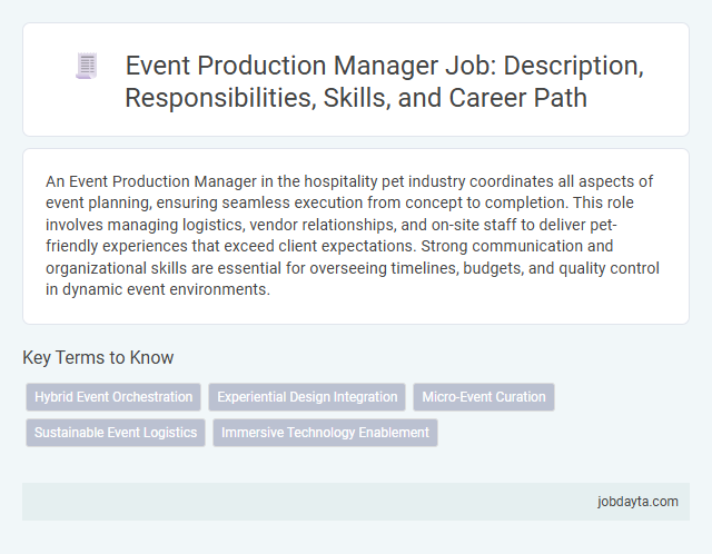 Event Production Manager Job: Description, Responsibilities, Skills, and Career Path