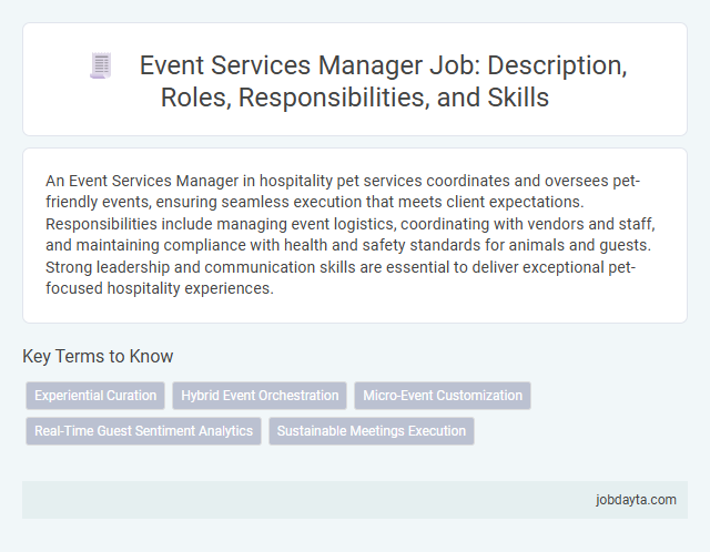 Event Services Manager Job: Description, Roles, Responsibilities, and Skills