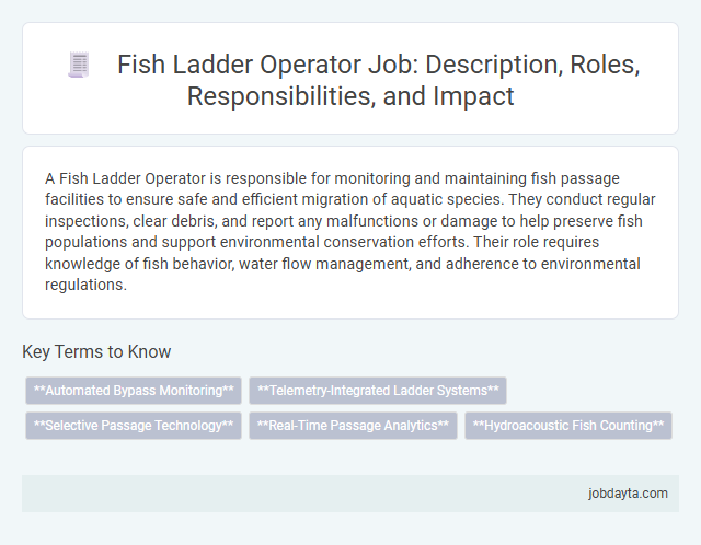 Fish Ladder Operator Job: Description, Roles, Responsibilities, and Impact