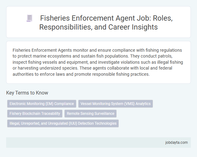 Fisheries Enforcement Agent Job: Roles, Responsibilities, and Career Insights