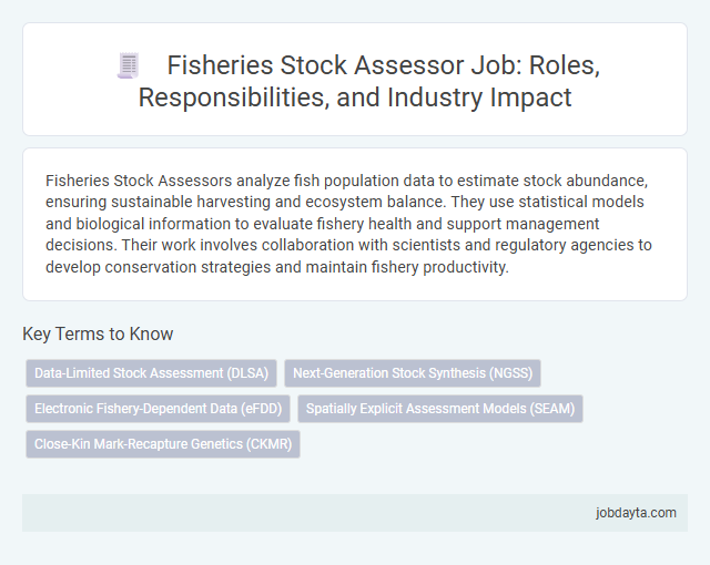 Fisheries Stock Assessor Job: Roles, Responsibilities, and Industry Impact