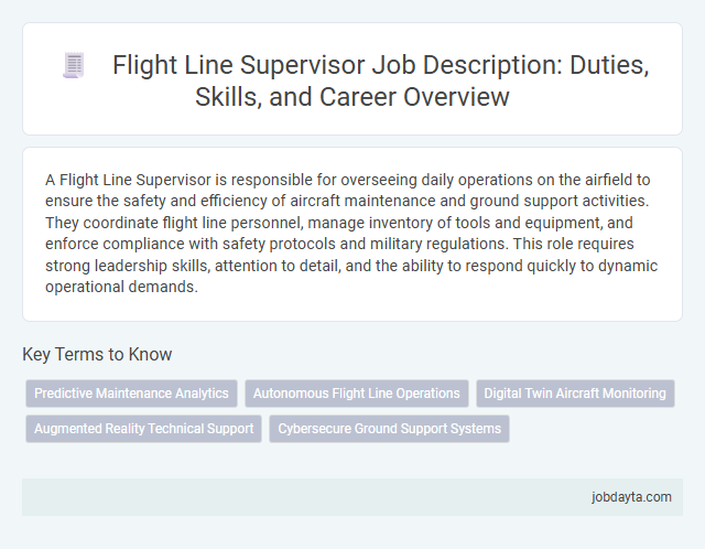 Flight Line Supervisor Job Description: Duties, Skills, and Career Overview