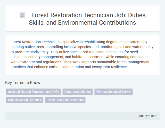 Forest Restoration Technician Job: Duties, Skills, and Environmental Contributions