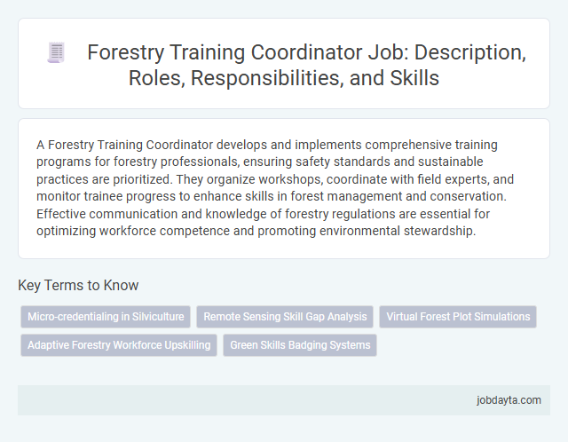 Forestry Training Coordinator Job: Description, Roles, Responsibilities, and Skills