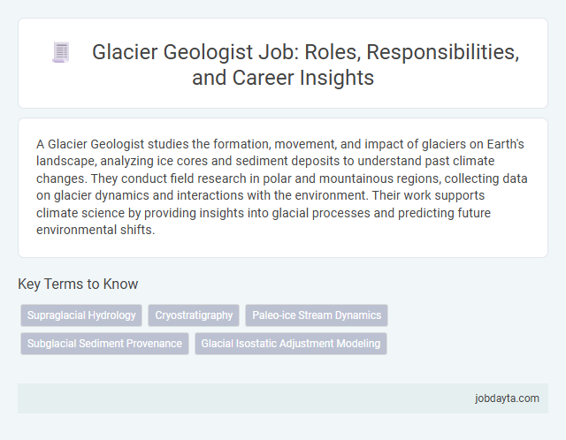 Glacier Geologist Job: Roles, Responsibilities, and Career Insights