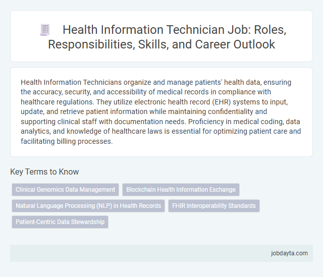 Health Information Technician Job: Roles, Responsibilities, Skills, and Career Outlook