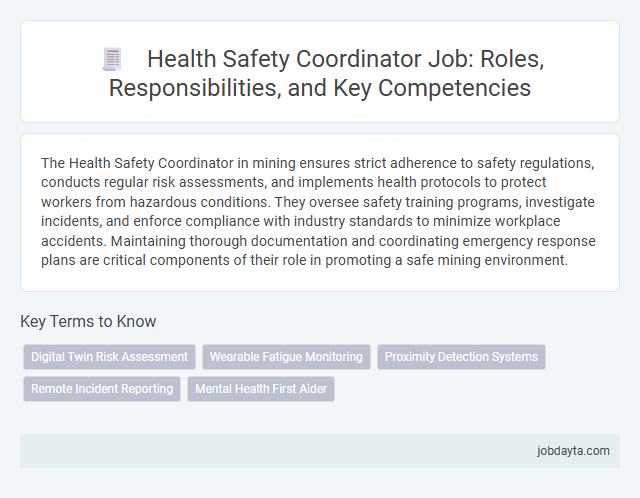 Health Safety Coordinator Job: Roles, Responsibilities, and Key Competencies
