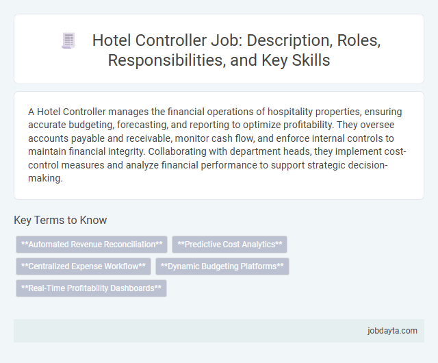 Hotel Controller Job: Description, Roles, Responsibilities, and Key Skills