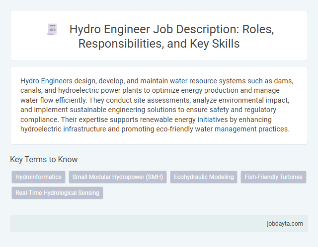 Hydro Engineer Job Description: Roles, Responsibilities, and Key Skills