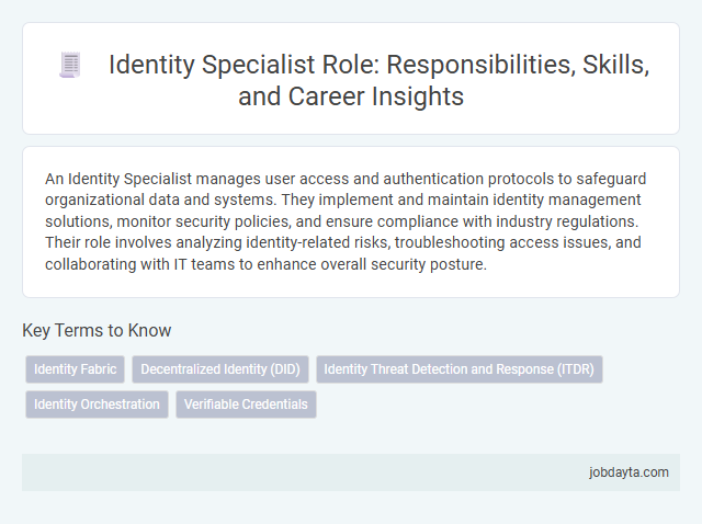 Identity Specialist Role: Responsibilities, Skills, and Career Insights