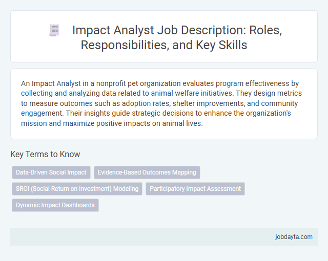 Impact Analyst Job Description: Roles, Responsibilities, and Key Skills