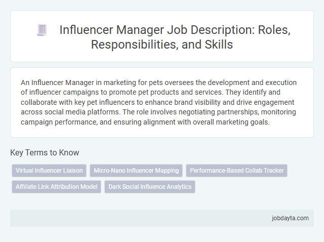 Influencer Manager Job Description: Roles, Responsibilities, and Skills