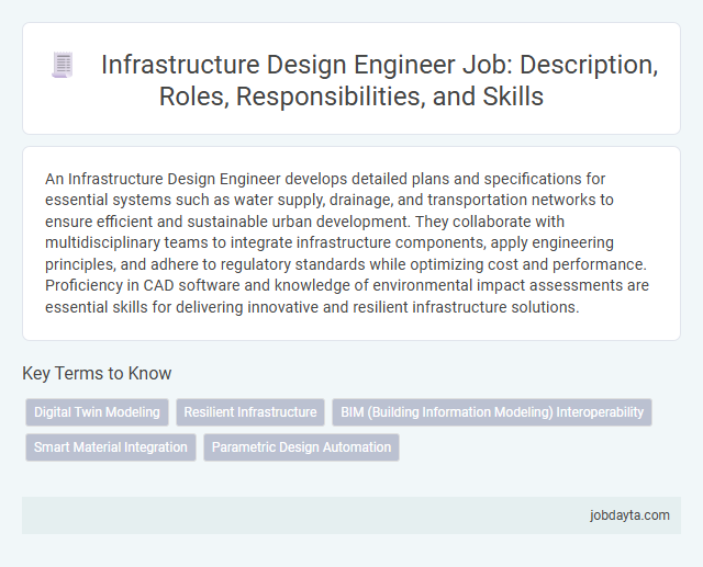 Infrastructure Design Engineer Job: Description, Roles, Responsibilities, and Skills