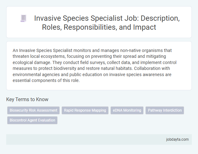 Invasive Species Specialist Job: Description, Roles, Responsibilities, and Impact