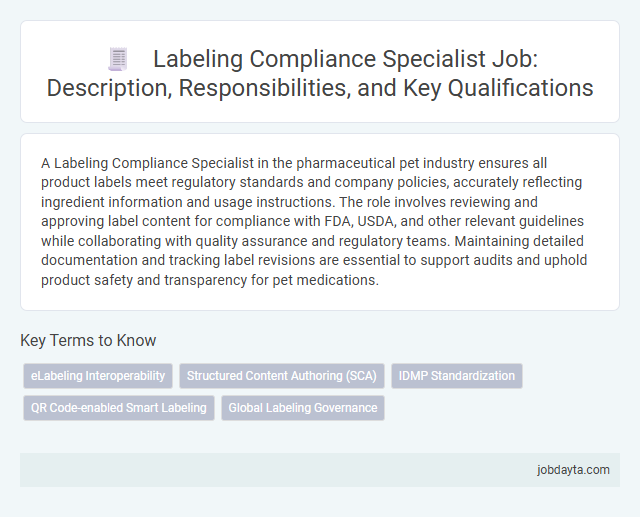 Labeling Compliance Specialist Job: Description, Responsibilities, and Key Qualifications