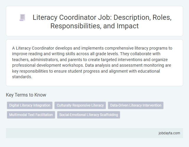 Literacy Coordinator Job: Description, Roles, Responsibilities, and Impact