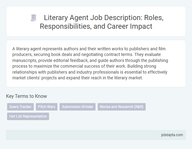 Literary Agent Job Description: Roles, Responsibilities, and Career Impact