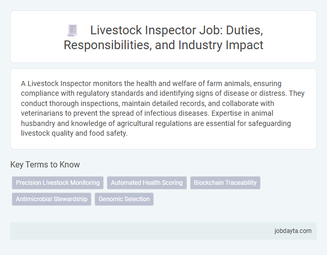 Livestock Inspector Job: Duties, Responsibilities, and Industry Impact