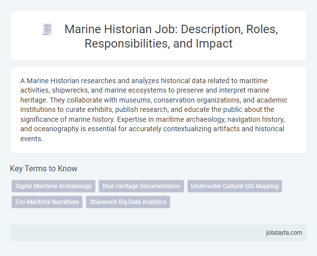 Marine Historian Job: Description, Roles, Responsibilities, and Impact
