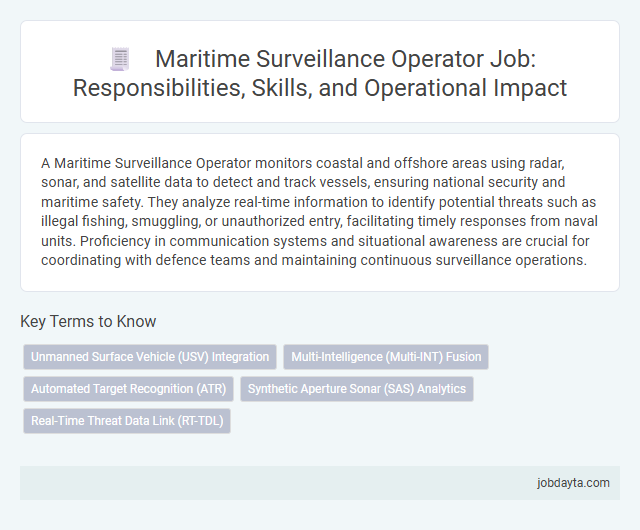 Maritime Surveillance Operator Job: Responsibilities, Skills, and Operational Impact
