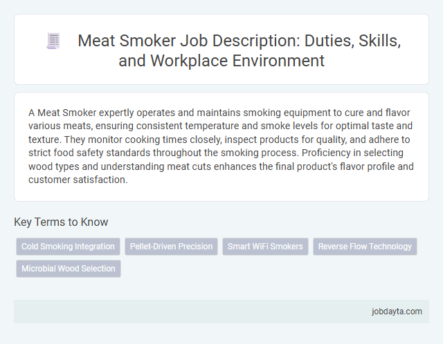 Meat Smoker Job Description: Duties, Skills, and Workplace Environment