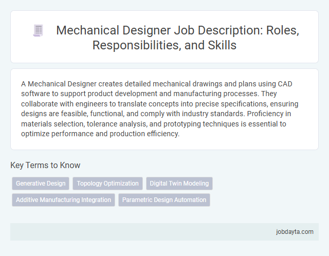 Mechanical Designer Job Description: Roles, Responsibilities, and Skills