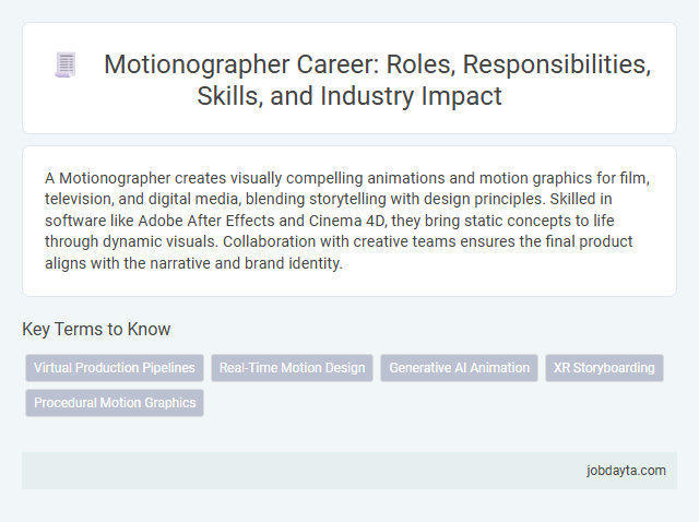 Motionographer Career: Roles, Responsibilities, Skills, and Industry Impact