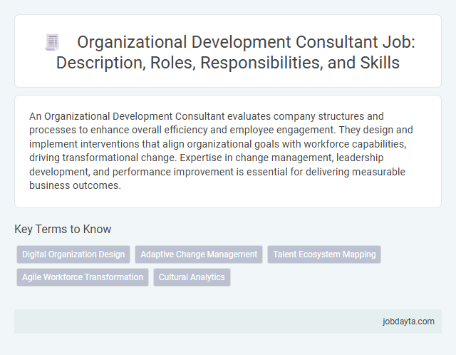 Organizational Development Consultant Job: Description, Roles, Responsibilities, and Skills
