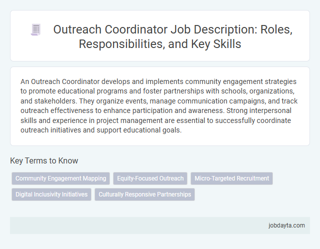 Outreach Coordinator Job Description: Roles, Responsibilities, and Key Skills