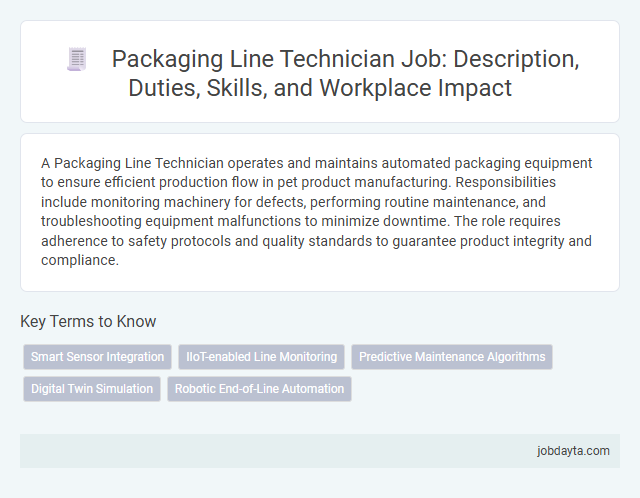 Packaging Line Technician Job: Description, Duties, Skills, and Workplace Impact
