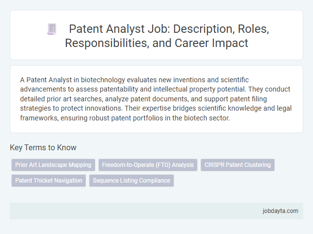 Patent Analyst Job: Description, Roles, Responsibilities, and Career Impact
