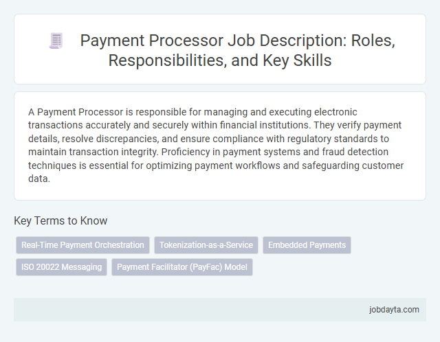 Payment Processor Job Description: Roles, Responsibilities, and Key Skills