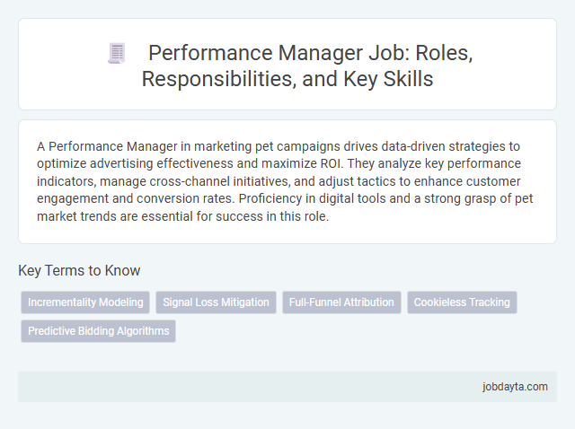 Performance Manager Job: Roles, Responsibilities, and Key Skills
